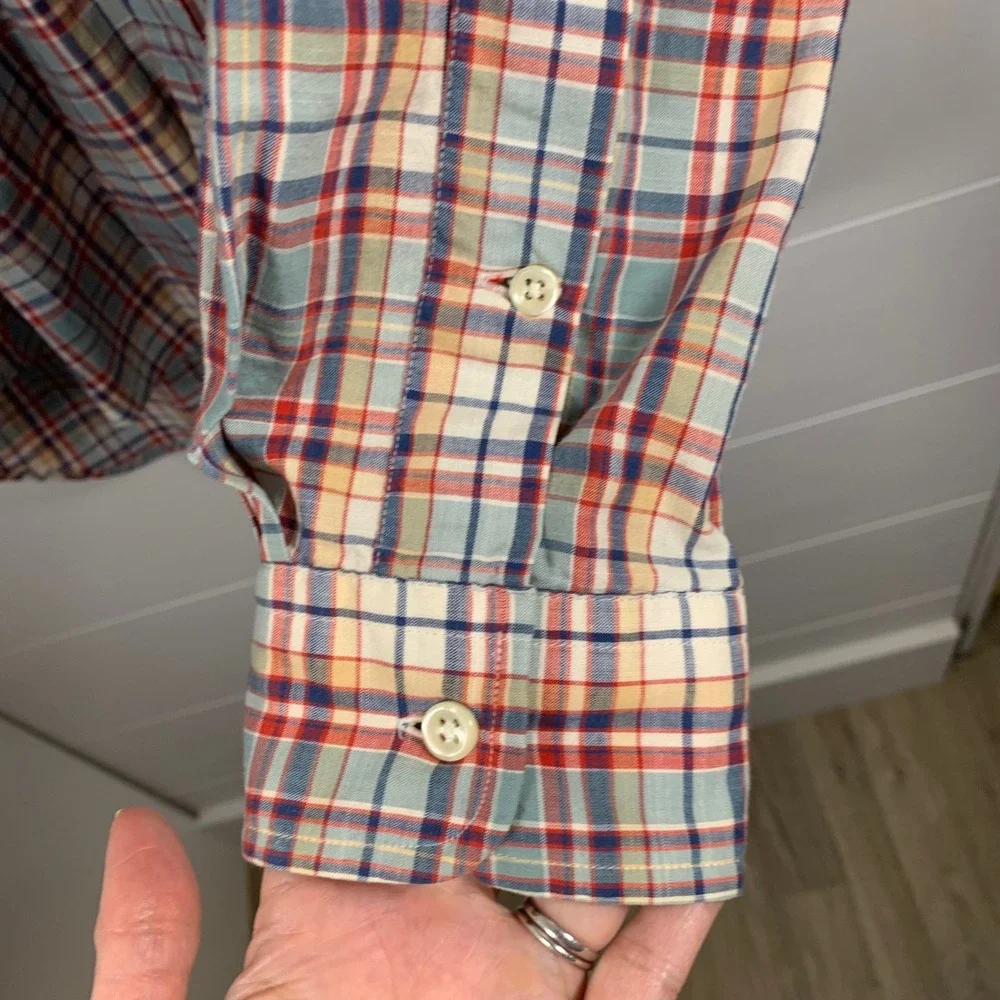 Ralph Lauren‎ Plaid Button Down Shirt Blake Long Sleeve Cotton Men Sz M Preppy